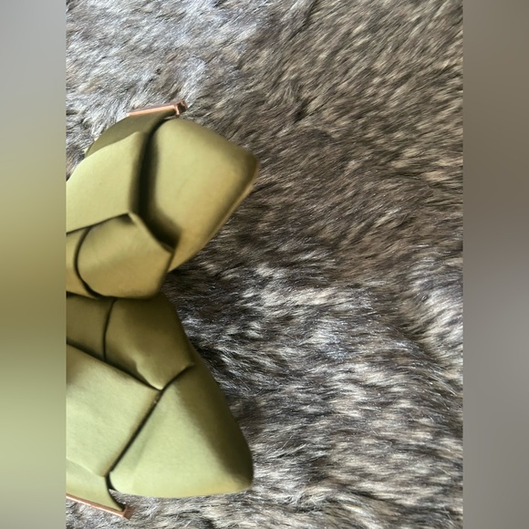 Ted Baker Olive Green Mules with Bow Detail - Picture 4 of 8